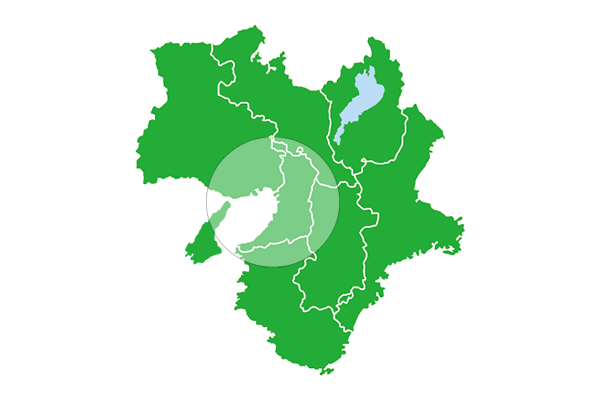 近畿地方の地図