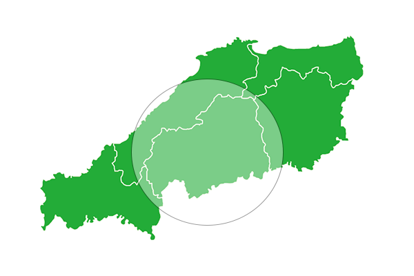 中国地方の地図